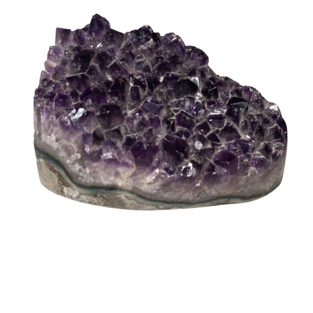Amethyst Crystal Geode 1lb 5oz Lapidary Rock Hounding Jewelry Making - Picture 3 of 16